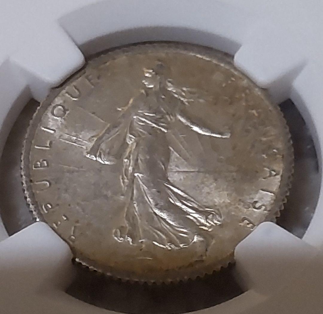 ✨ 1916年/NGC MS63/1フラン銀貨✨