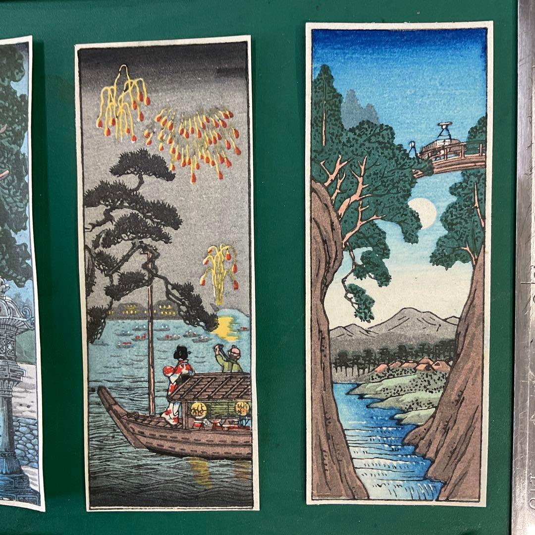 短冊版画　小さな版画　14点　昭和10年頃のもの　木版画