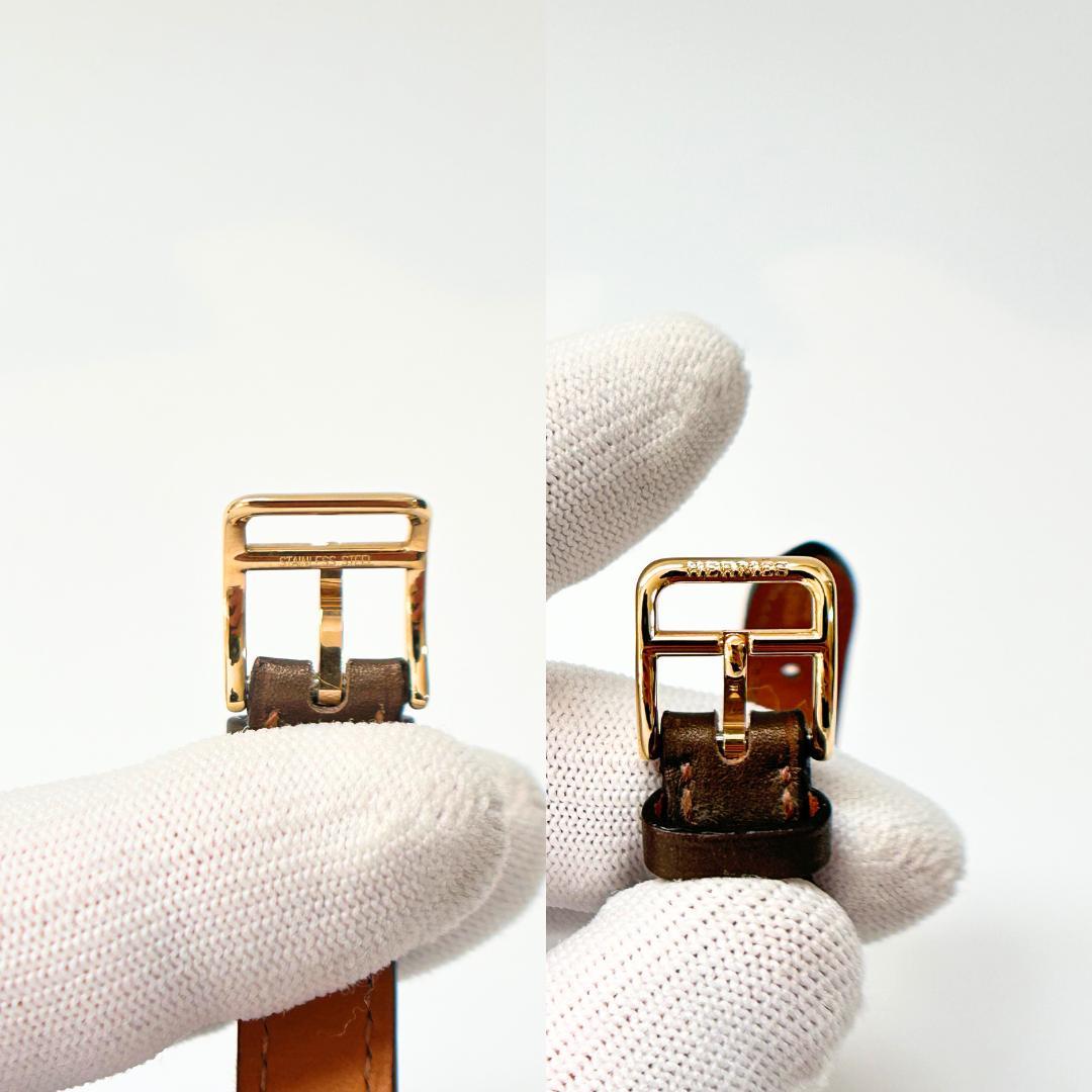 【HERMES】エルメス レザー ベルトモチーフ スカーフリング スカーフ留め