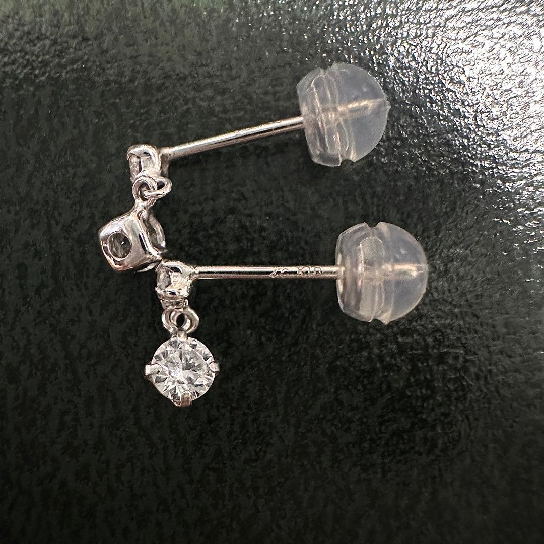 4℃ K10 ホワイトゴールドピアス