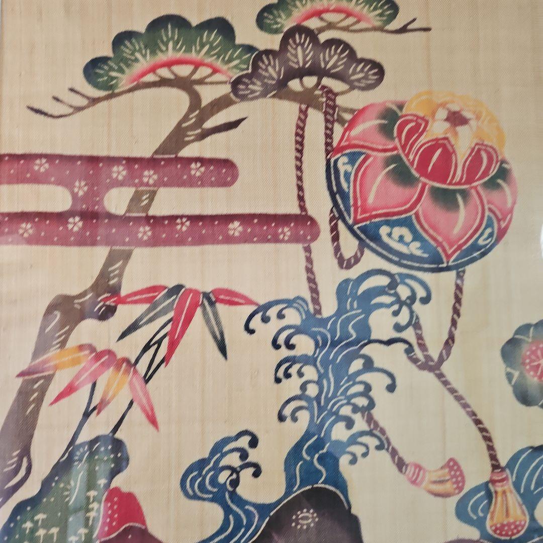 喜如嘉『芭蕉布』　城間【紅型】研究所の額　額縁に難あり