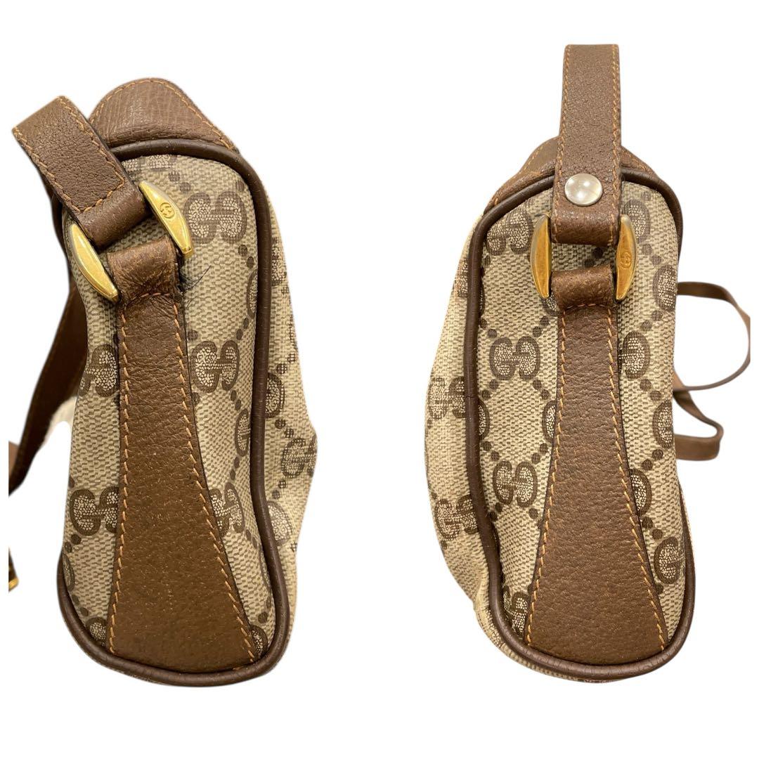 【極美品】GUCCI ショルダーバッグ GG キャンバス シェリー ゴールド金具