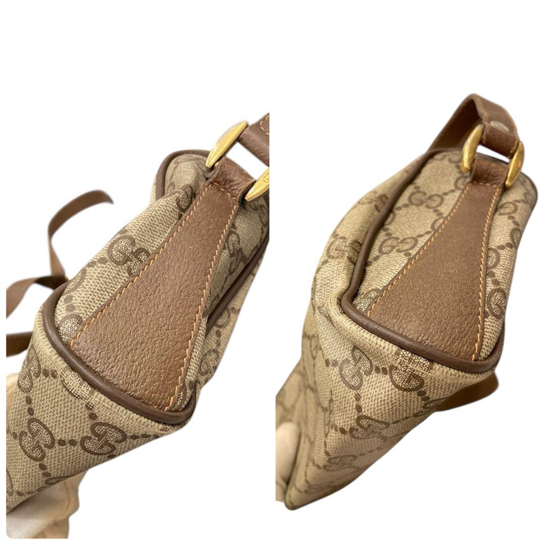 【極美品】GUCCI ショルダーバッグ GG キャンバス シェリー ゴールド金具
