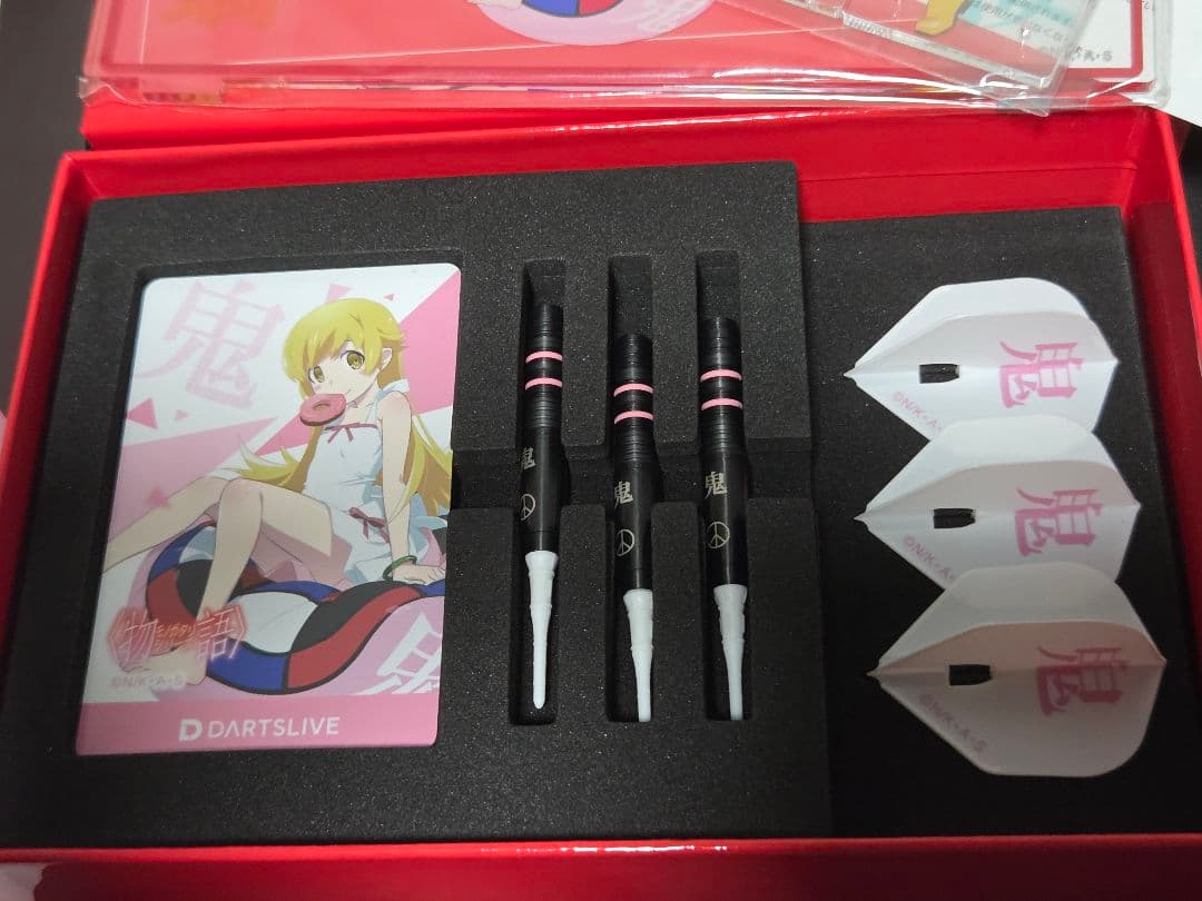 【廃盤レア】化物語 ダーツセット 忍野 忍 カード使用済み