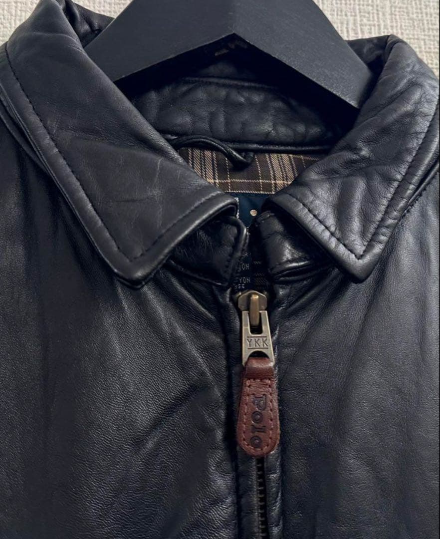 い*ん様 超スペシャル 90s ポニーマーク無 ラルフローレン レザー ジャケッ