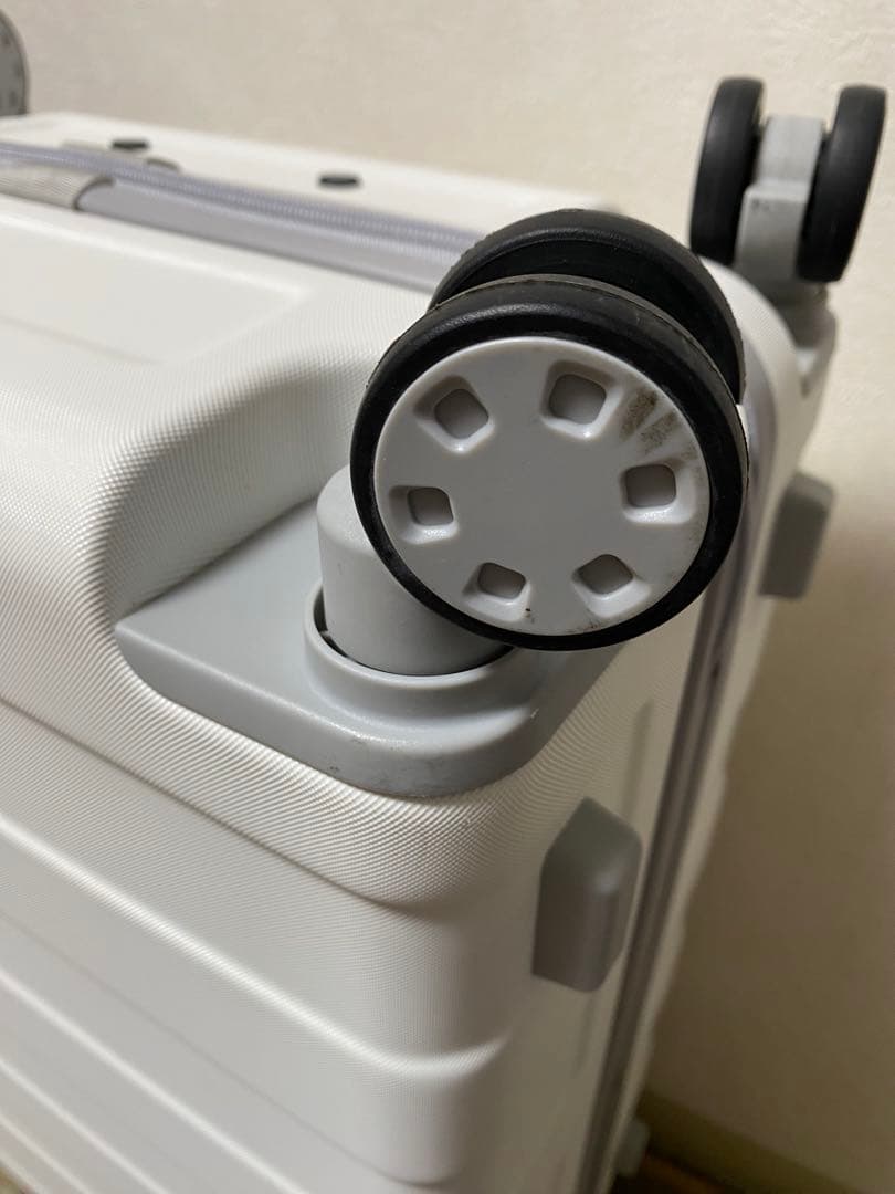 ◾️無印良品◾️バーを自由に調節できる　ハードキャリーケース　ホワイト