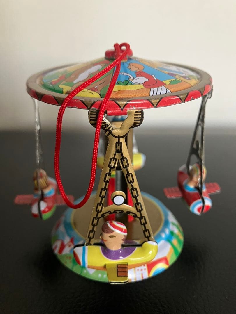 TIN TOY ミニチュア　メリーゴーランド　ブリキ