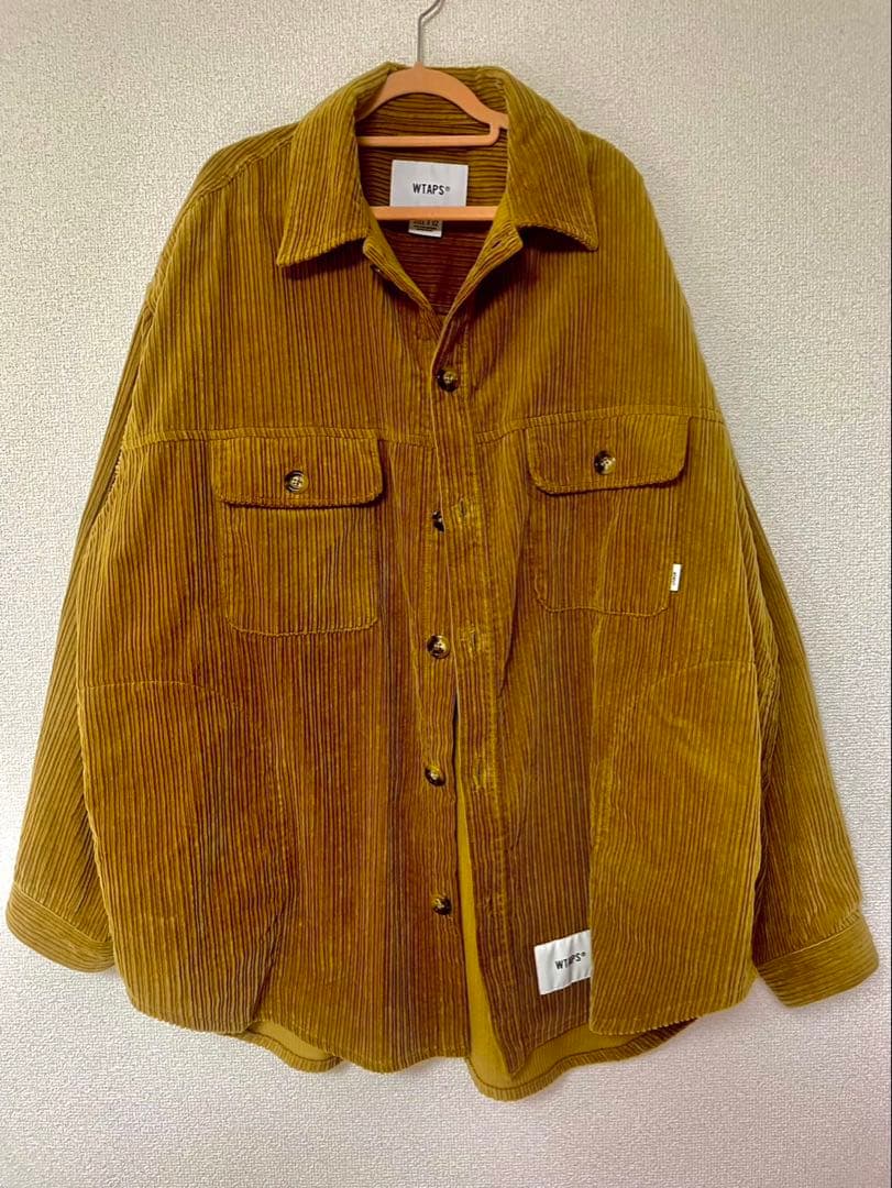 WTAPSダブルタップス 2021AW CORDUROY コーデュロイ シャツ