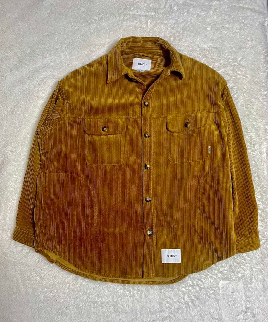WTAPSダブルタップス 2021AW CORDUROY コーデュロイ シャツ