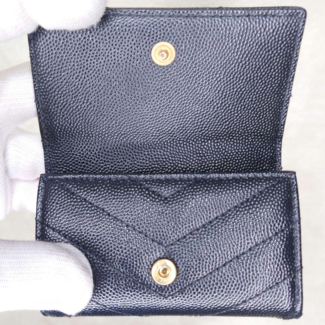 【極美品】サンローラン カサンドラ スリムキーケース 4連 YSLロゴ ブラック