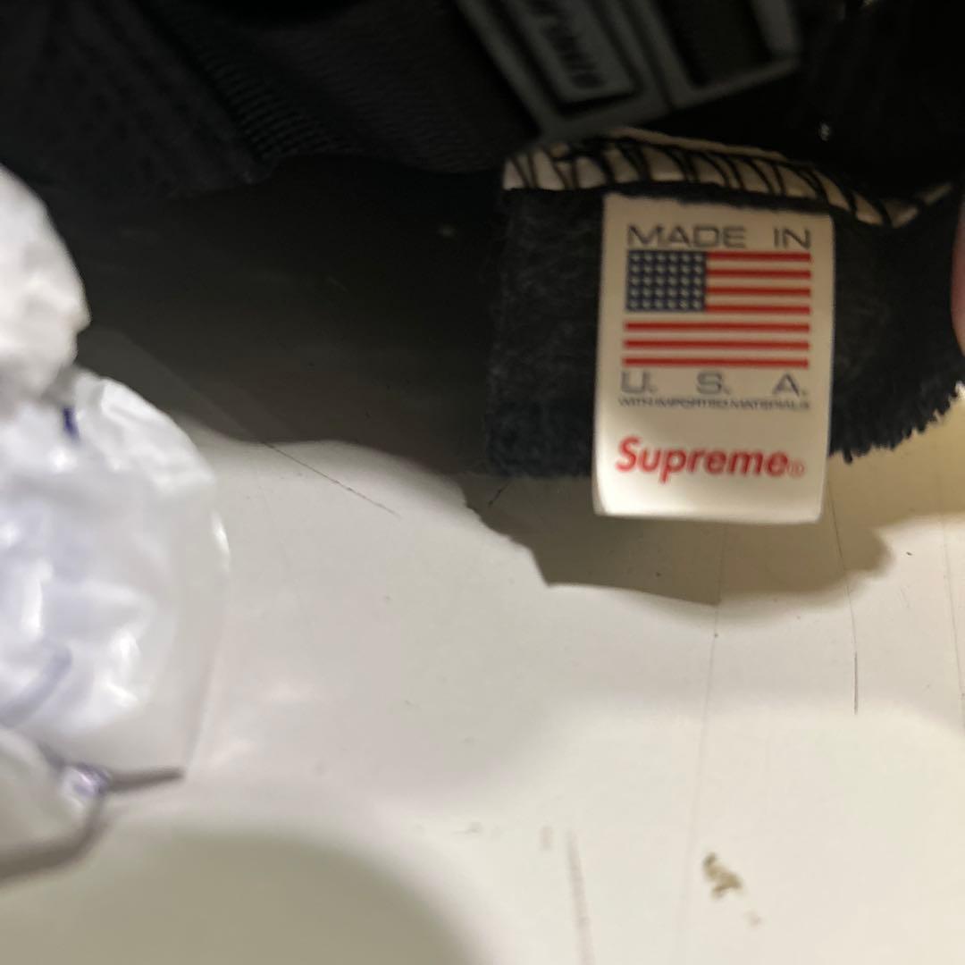 シアサッカー　シュプリーム　SUPREME 黒 キャップ Sロゴ　イタリア製