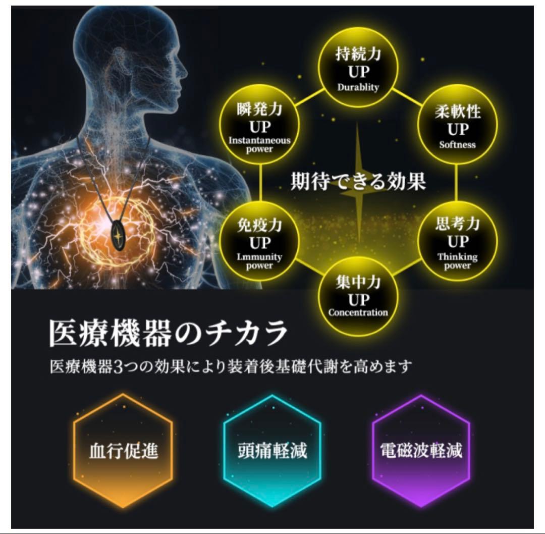 ZAAPザップ電磁波防止ネックレスMサイズ