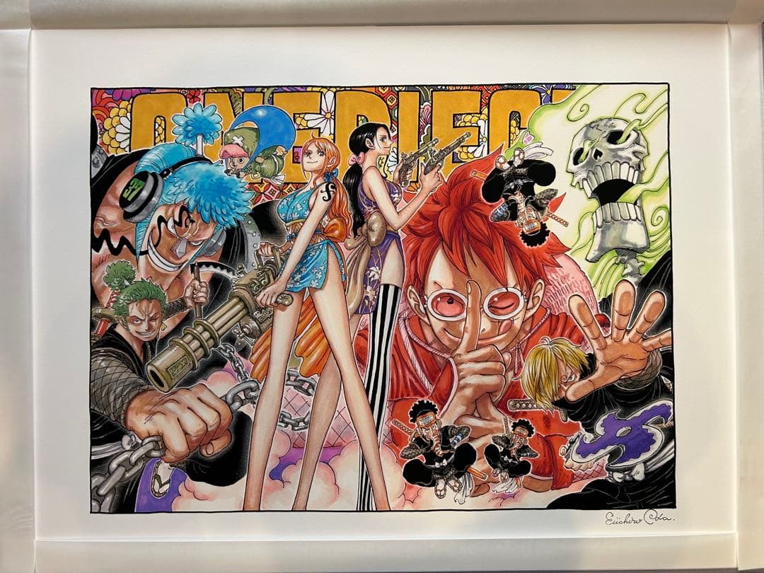 ONE PIECE アート作品　NFT 尾田栄一郎先生サイン入り