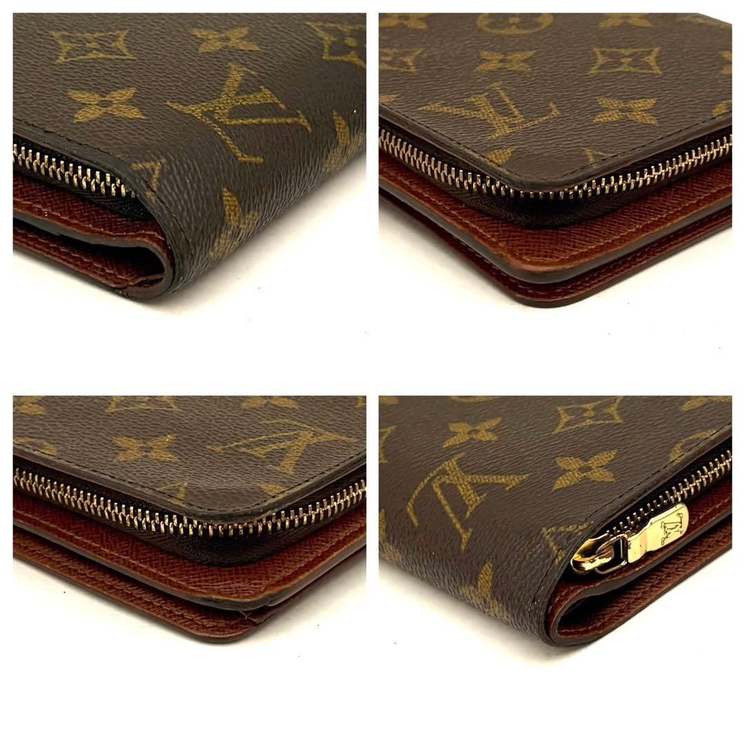 【極美品/パスケース付き】ルイヴィトン モノグラム ポルトパピエジップ 二つ折り