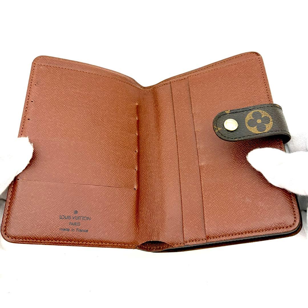 【極美品/パスケース付き】ルイヴィトン モノグラム ポルトパピエジップ 二つ折り