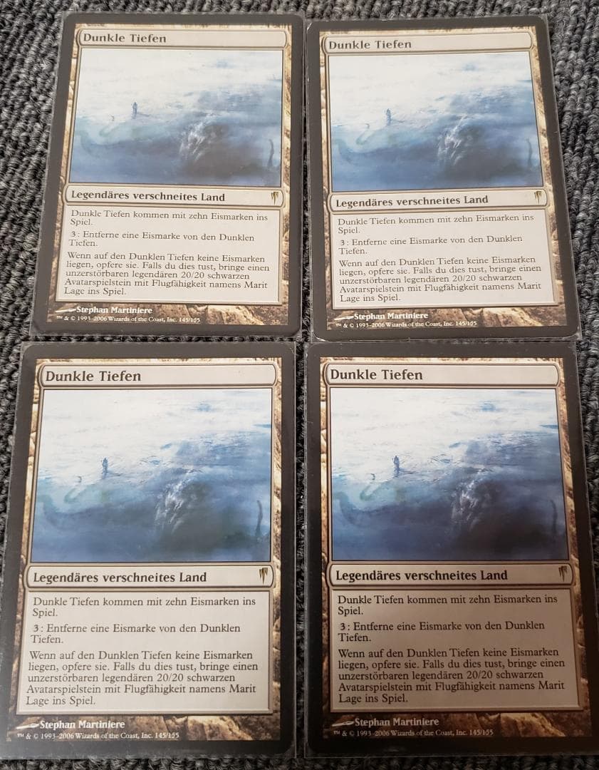 MTG 暗黒の深部 ドイツ語 4枚セット