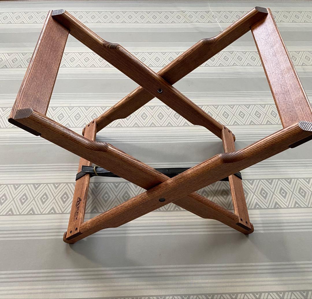 美品　ブラックデザイン　エックススタンド　ハレテーブル