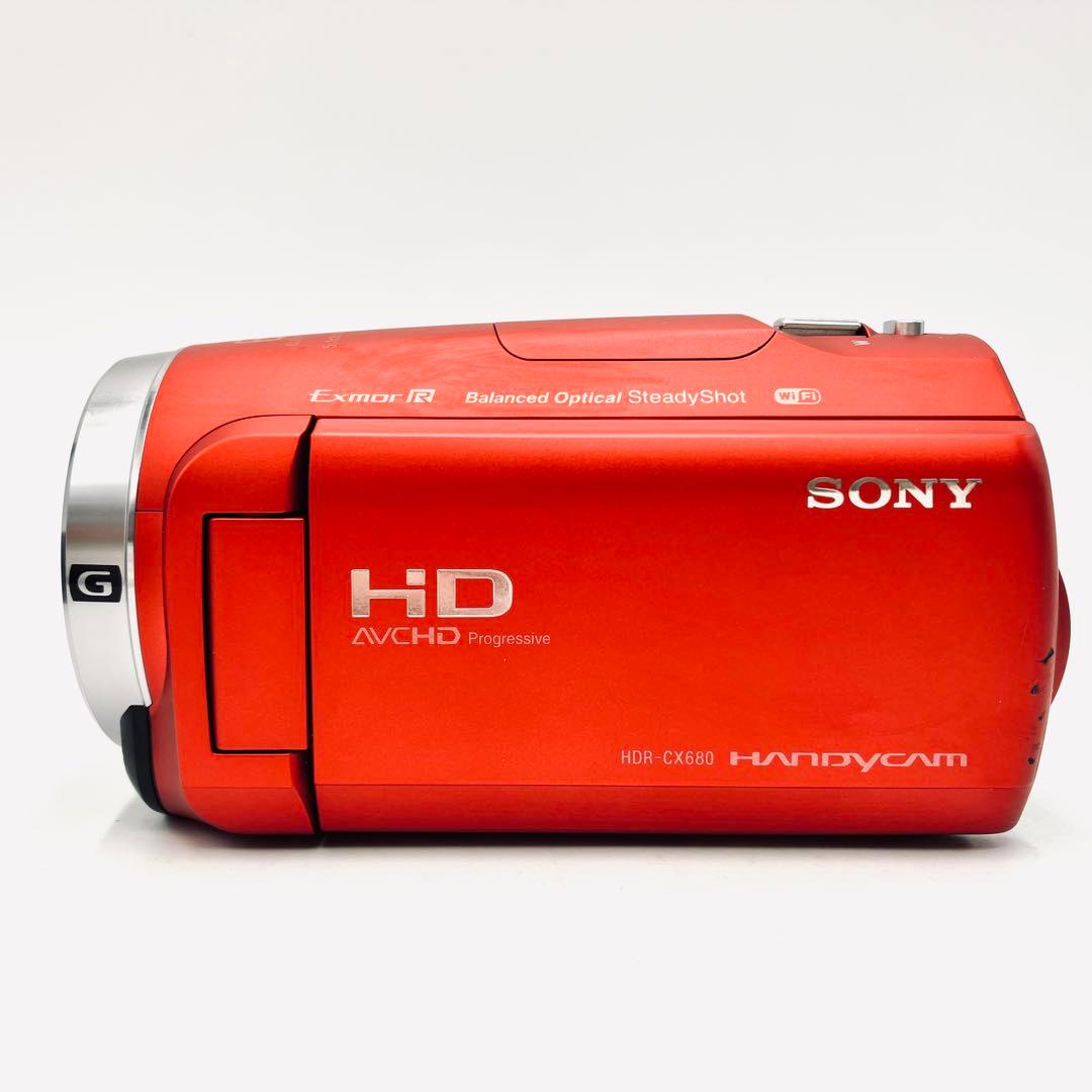 Wi-Fi対応♪ SONY HDR-CX680 レッド