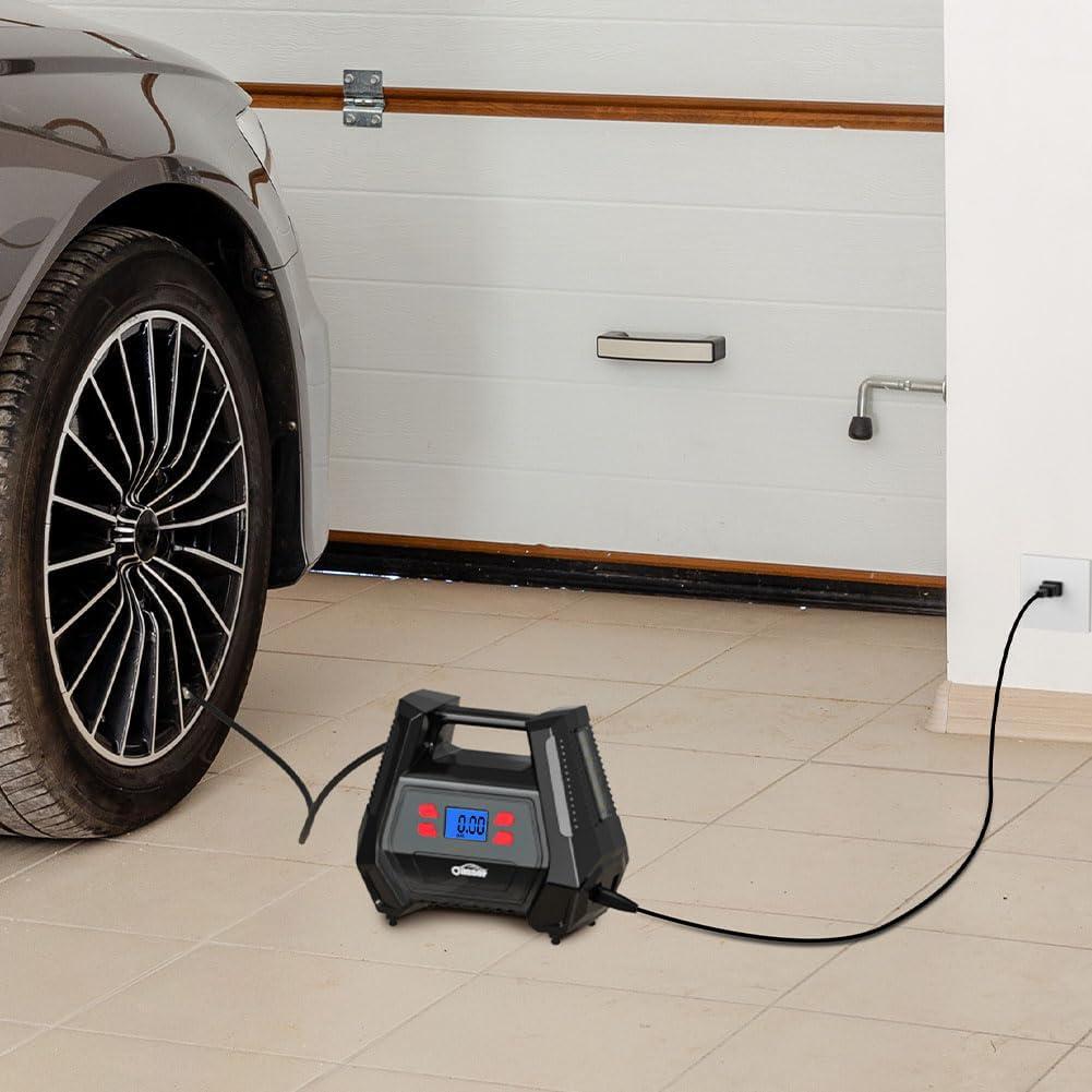 商品電動エアコンプレッサー AC/DC対応