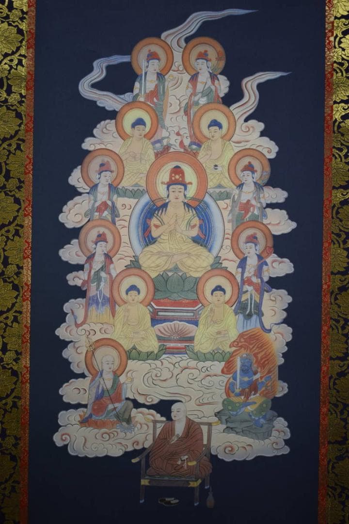 複製/十三佛図/工芸/布袋屋掛軸HF-322