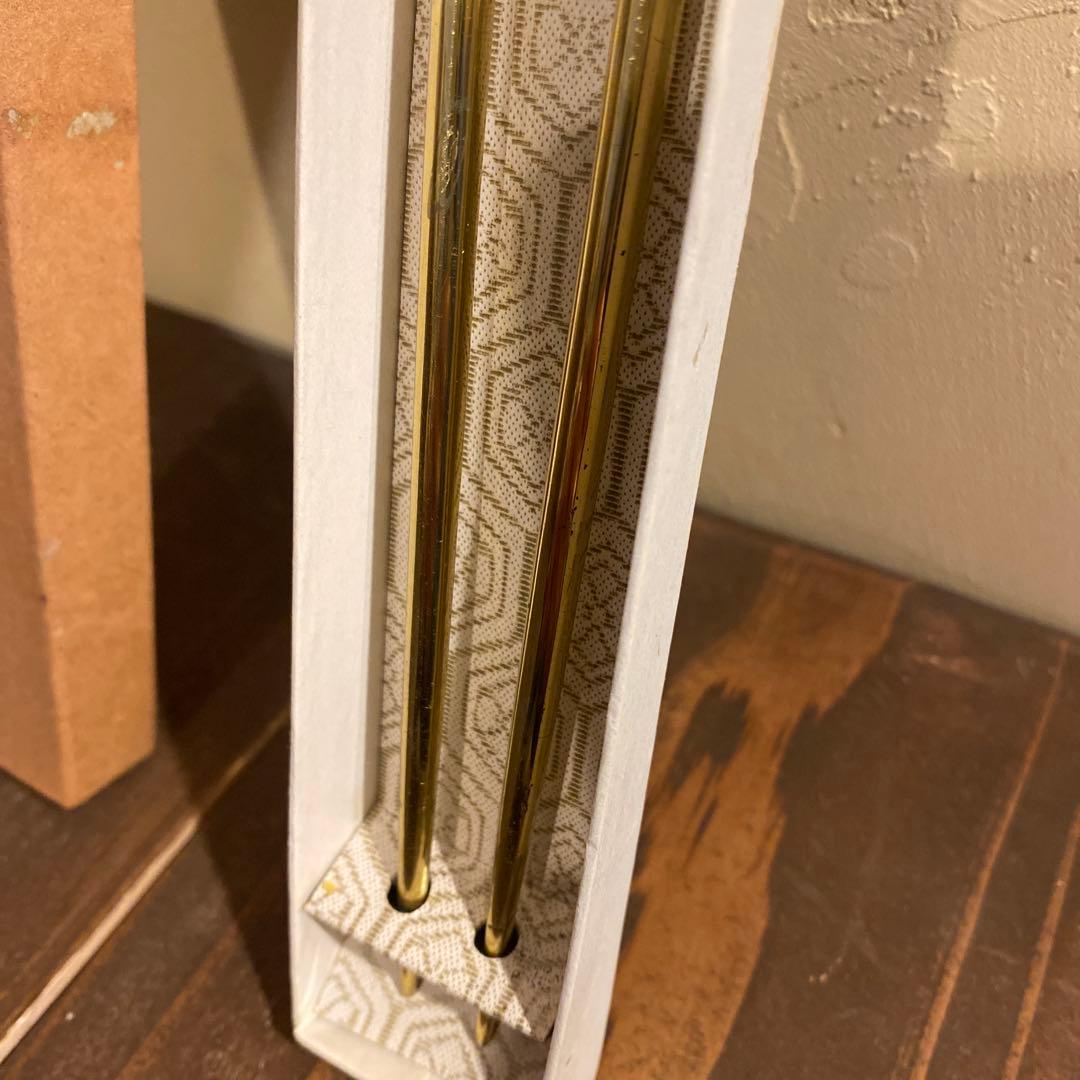 火箸　真鍮製？　昭和　レトロ　火鉢