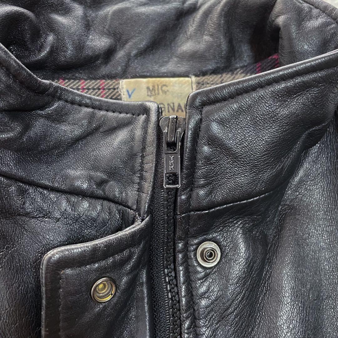 希少 フランス軍 ファイヤーマン レザーコート カーコート ユニセックス