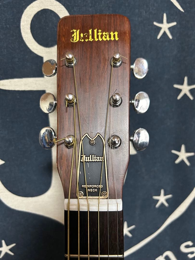 新春特価セール美品70年代黒沢楽器レアビンテージ❣️ジュリアンF-150バック虎杢