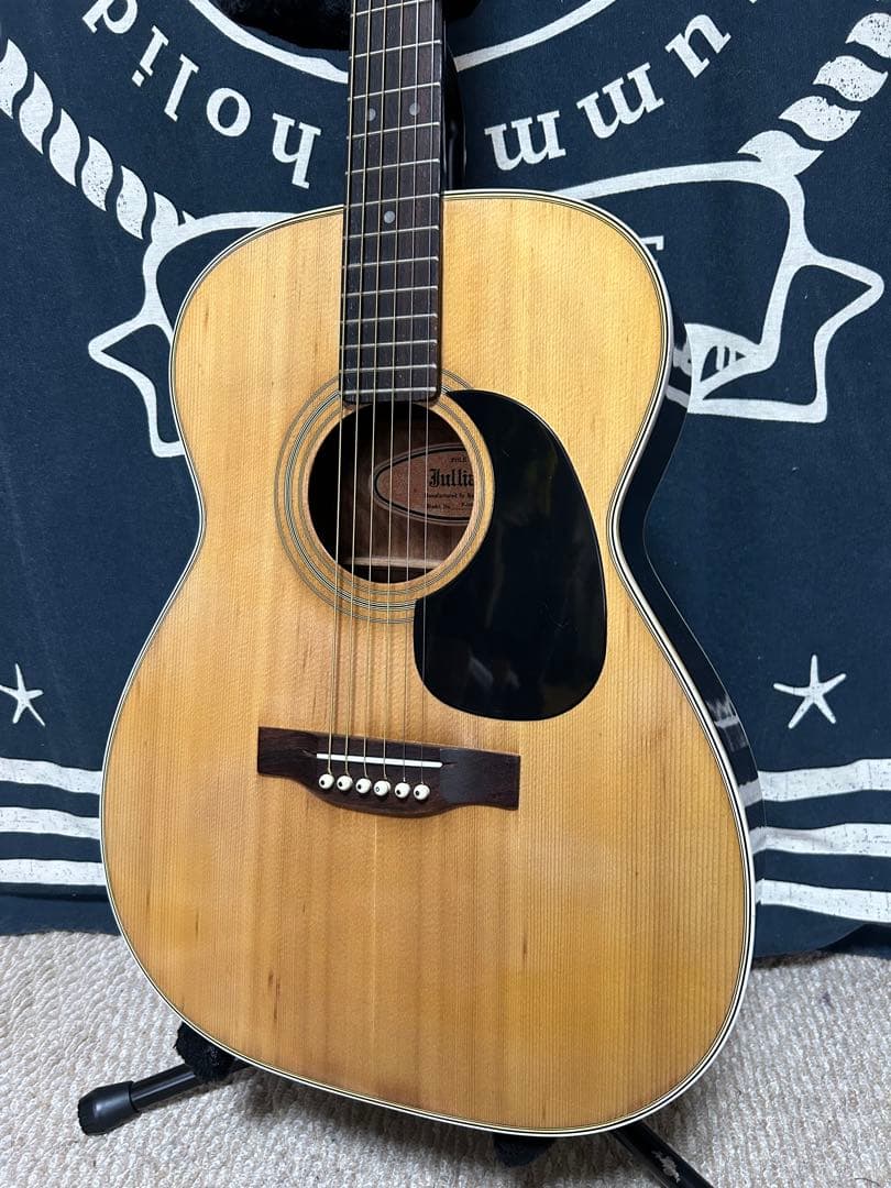 新春特価セール美品70年代黒沢楽器レアビンテージ❣️ジュリアンF-150バック虎杢