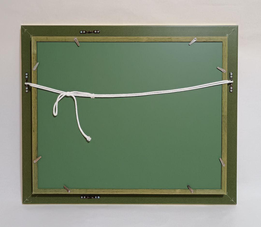 松浦敬文 「水辺の城」 美品　油彩画 F6号　馬 干支 午 縁起