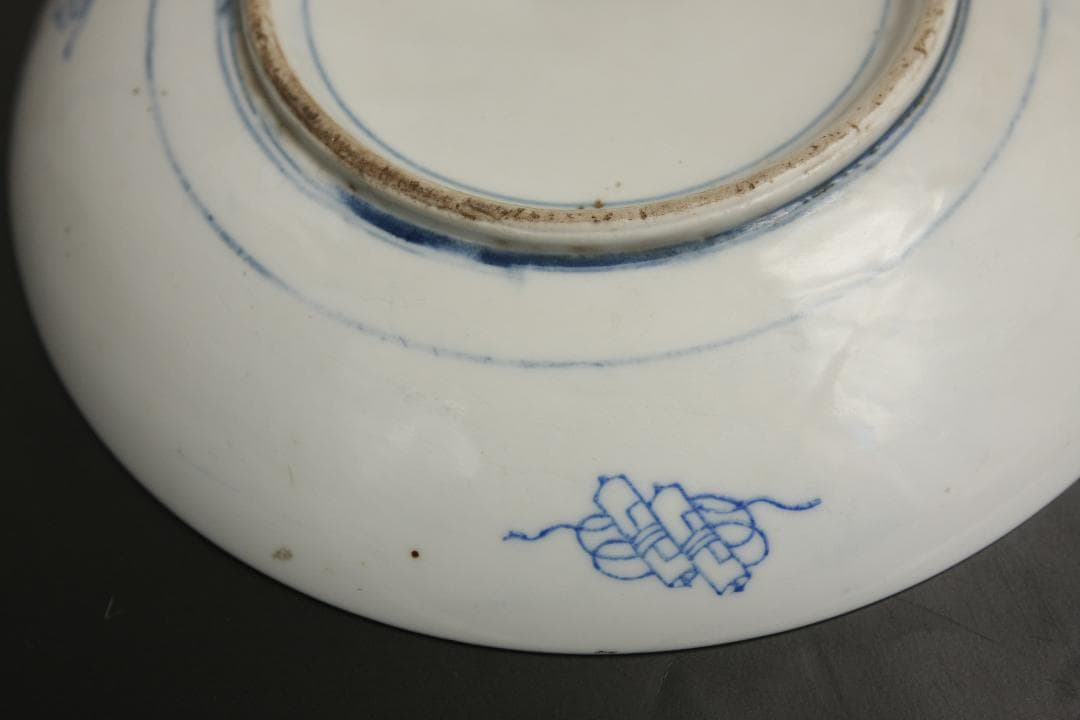 染付　古陶器楕円大皿