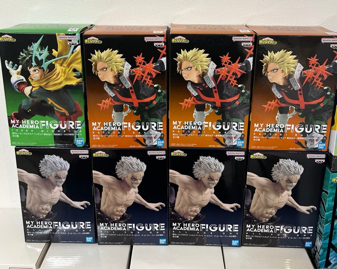 ヒロアカ　爆豪3対　緑谷1体　オールフォーワン4体　GIGO限定フィギュア