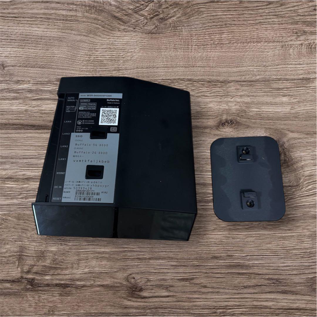 BUFFALO WSR-5400AX6P/DBK Wi-Fiルーター