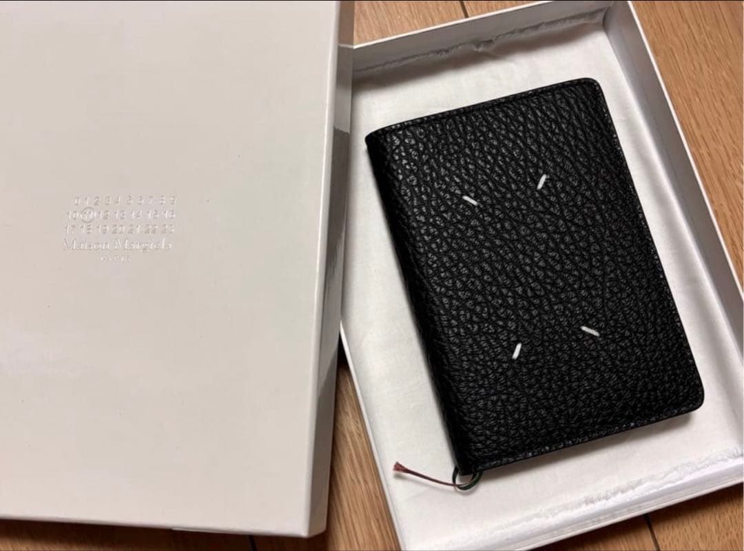 Maison Margiela 4ステッチパスポートカバー　black