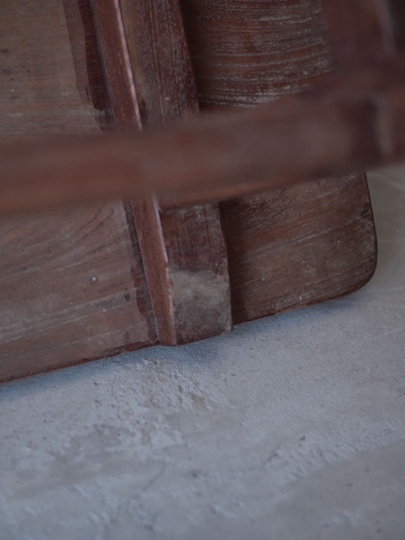 文机　赤茶　机　座卓　展示台　台　花台　古家具　古道具　アンティーク　昭和レトロ