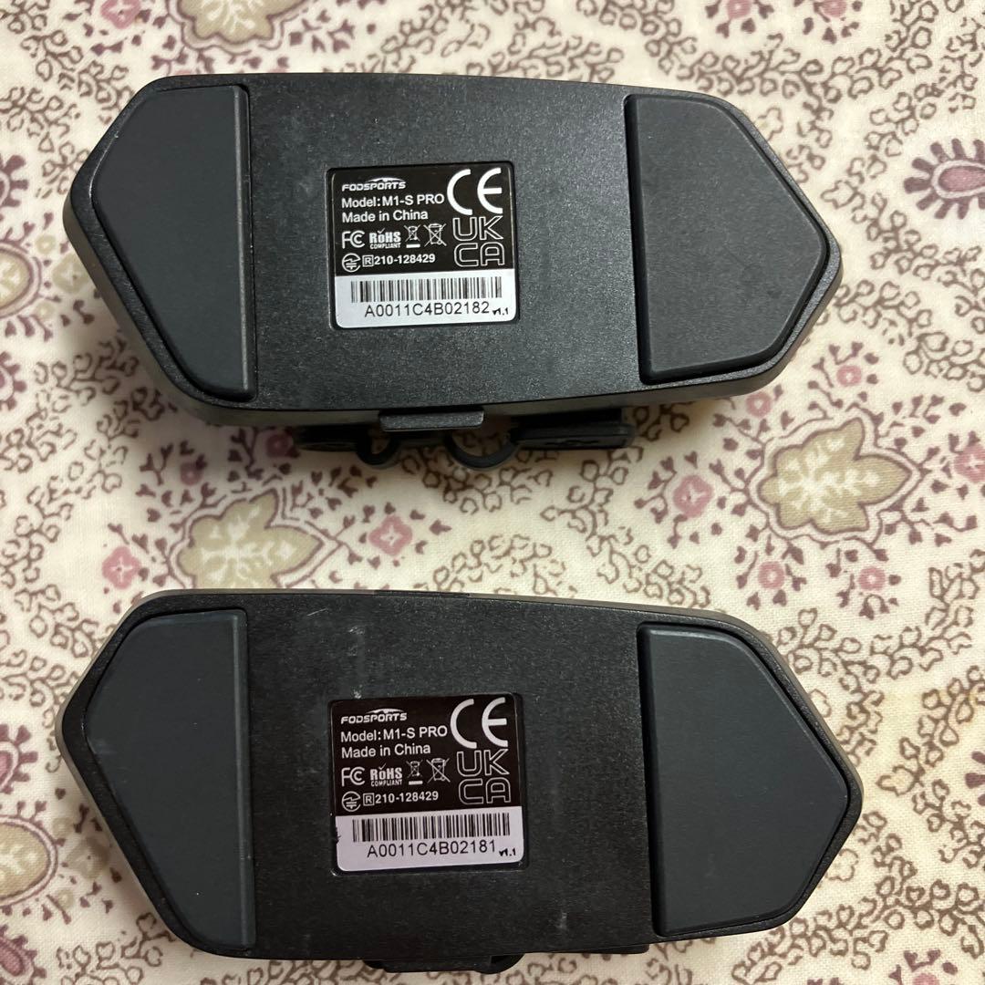 FODSPORTS M1-S PRO Bluetoothインカム 2個セット
