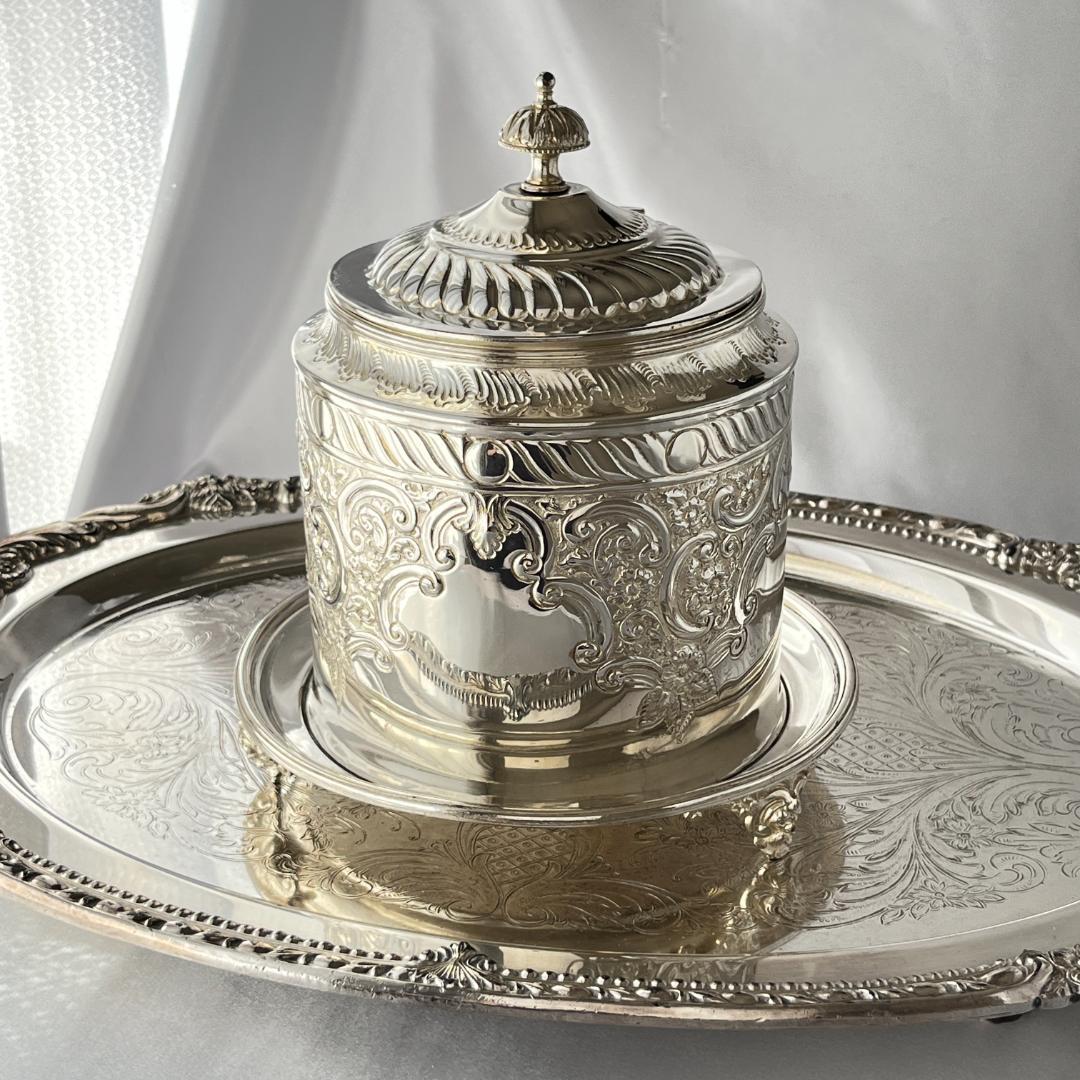 【Lee & Wigfull 】ビクトリアンのビスケットバレル /クッキージャー