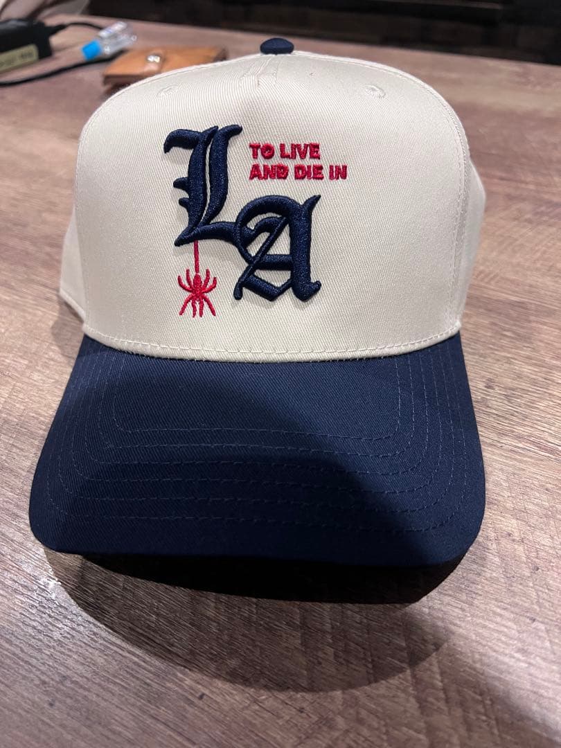 山田蓮　キャップ　LA NATURAL×NAVY