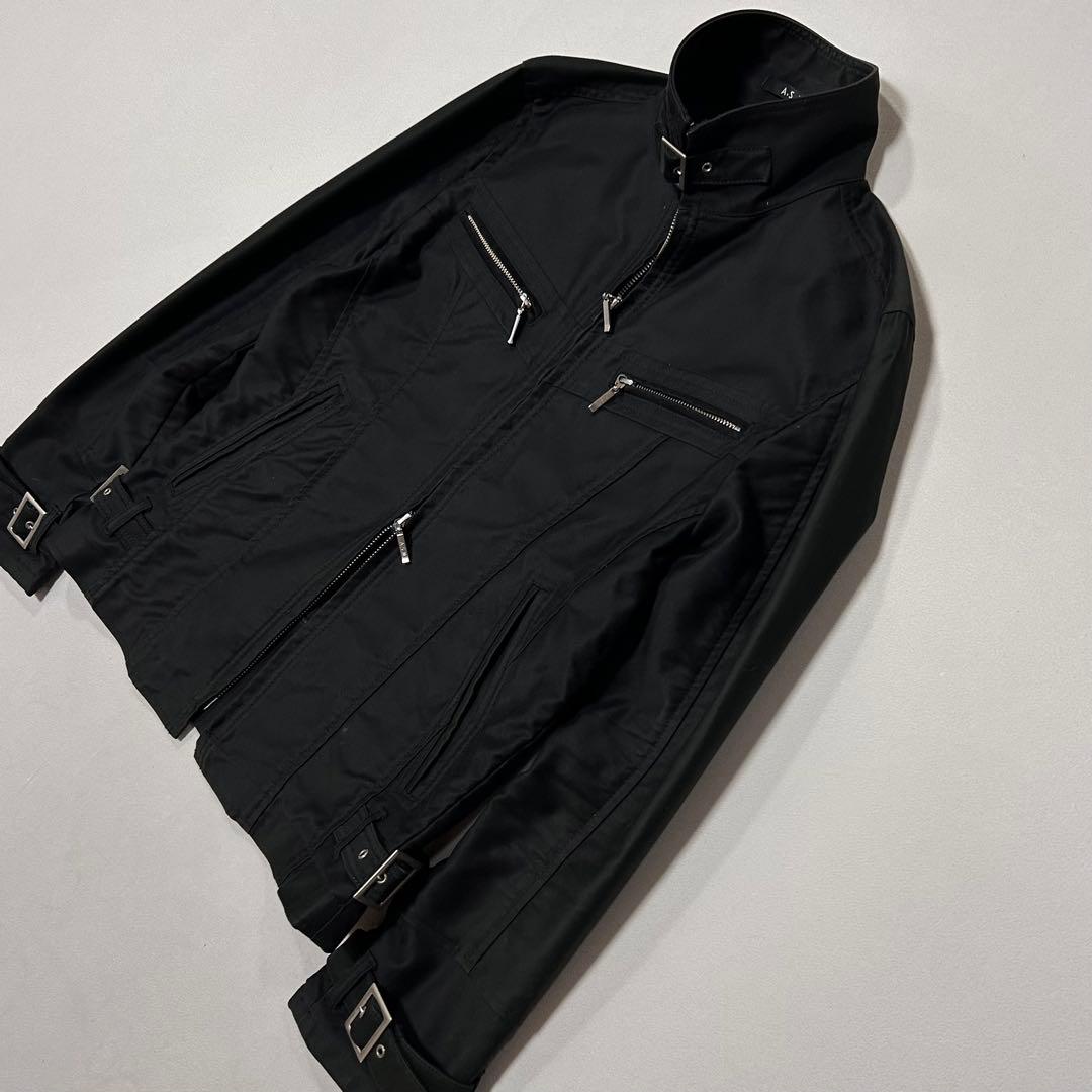 00s ASM ダブルジップ シングルライダース モードロック y2k お兄系