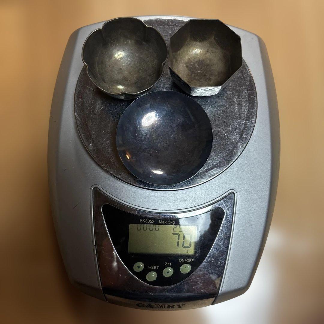 純銀盃　銀杯　70g 3点セット