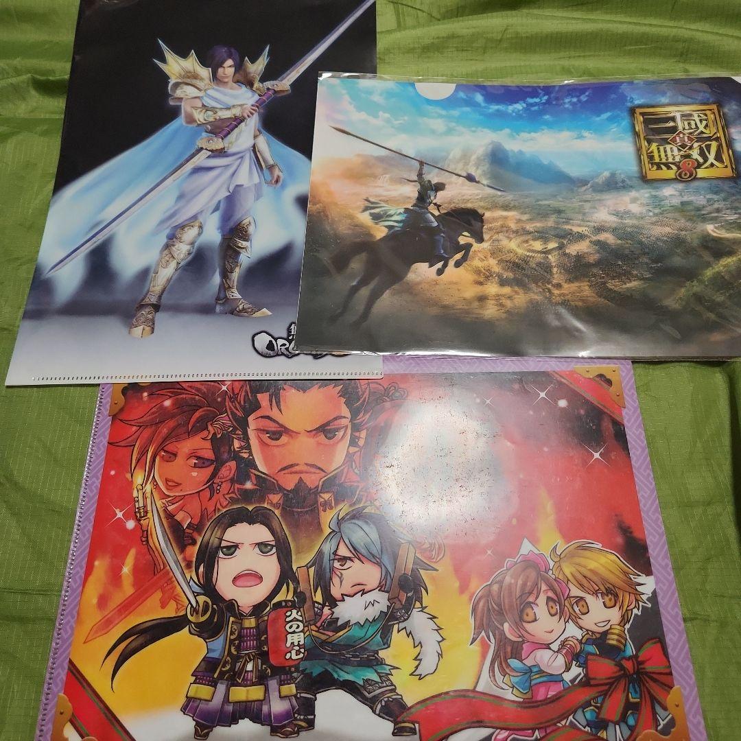 三國無双8 無双OROCHI3 クリアファイル ルーズリーフ