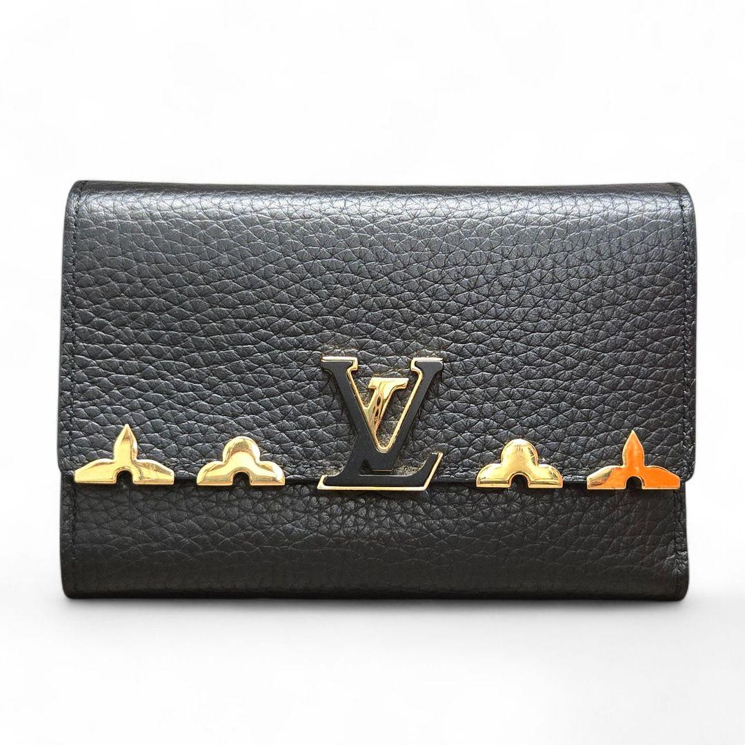 極美品✨ヴィトン トリヨン ポルトフォイユカプシーヌコンパクト ノワール