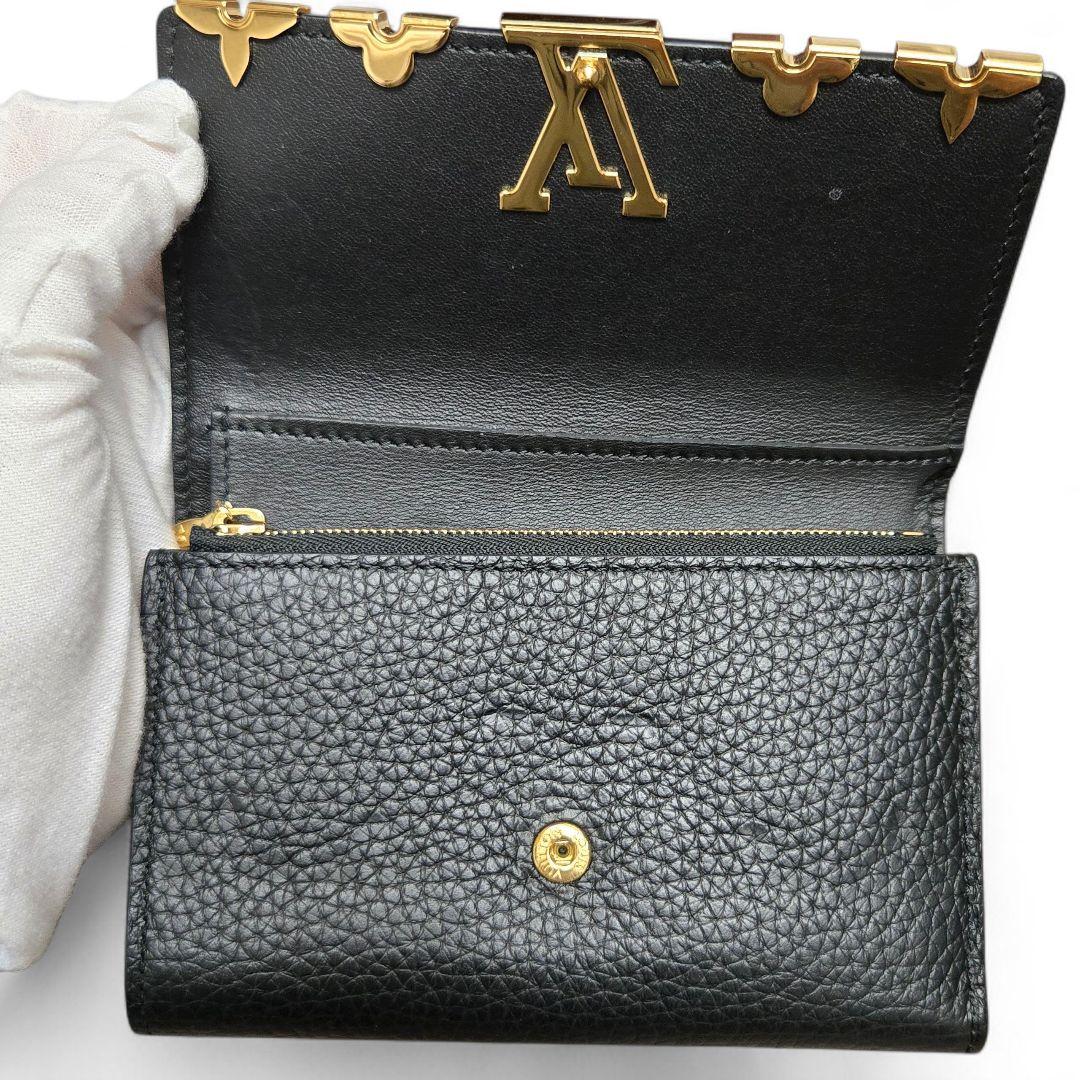 極美品✨ヴィトン トリヨン ポルトフォイユカプシーヌコンパクト ノワール