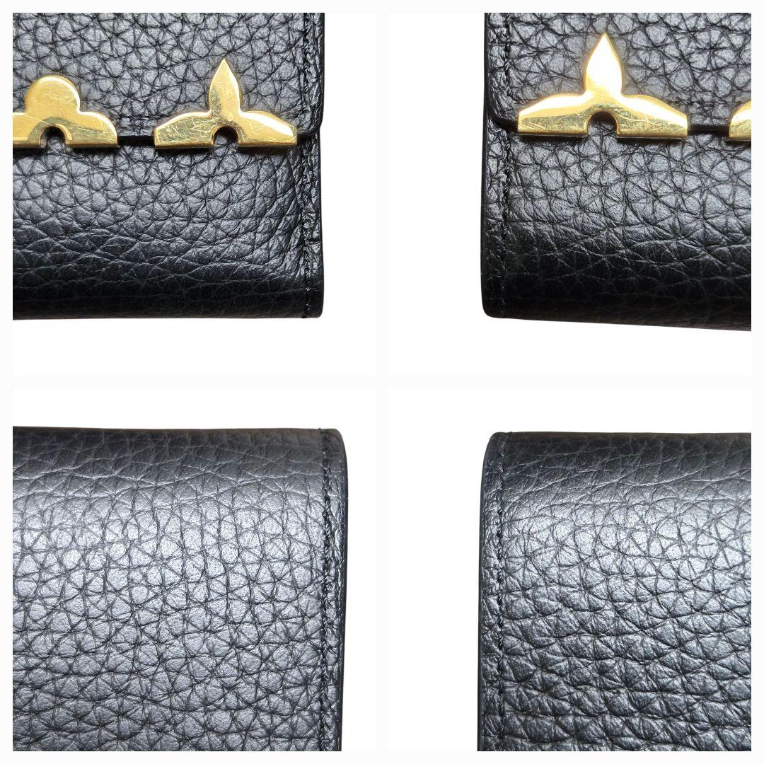 極美品✨ヴィトン トリヨン ポルトフォイユカプシーヌコンパクト ノワール