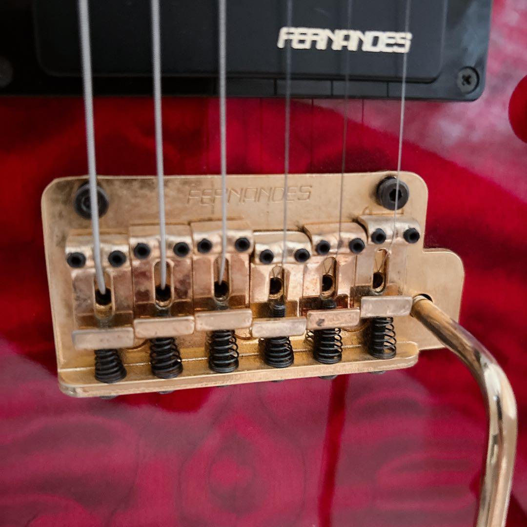 FERNANDES FA-10 エレキギター アーム付 説明書・ストラップ付