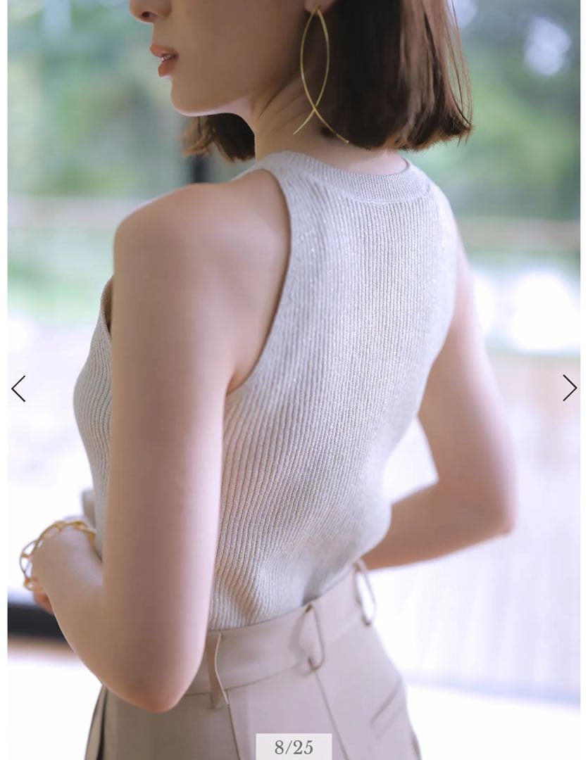 アメスリラメニットトップ