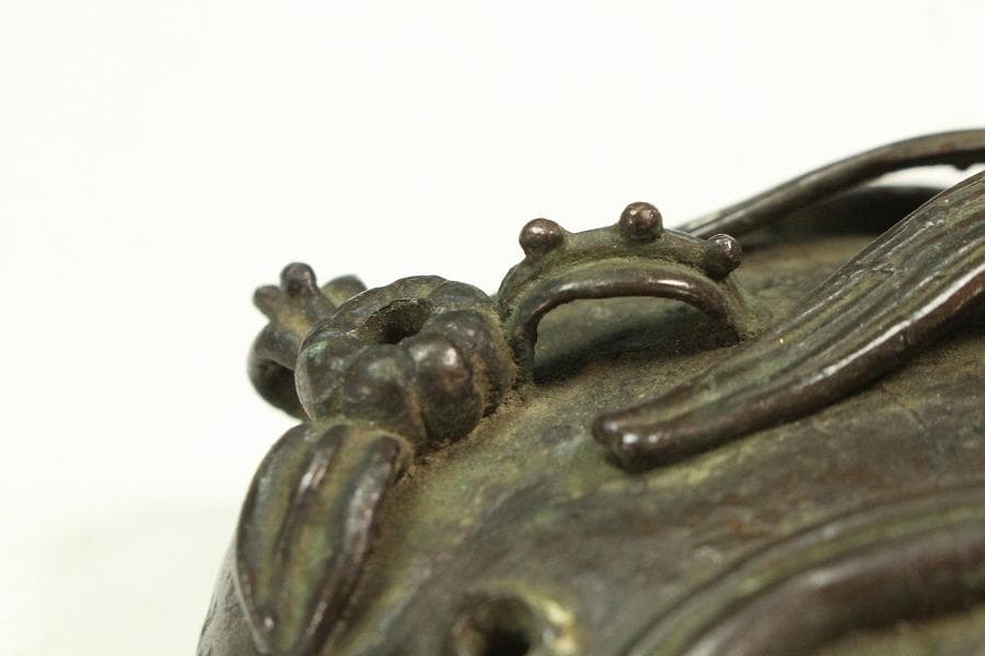 古銅 石草花 水滴 文房四宝(K-YC534)