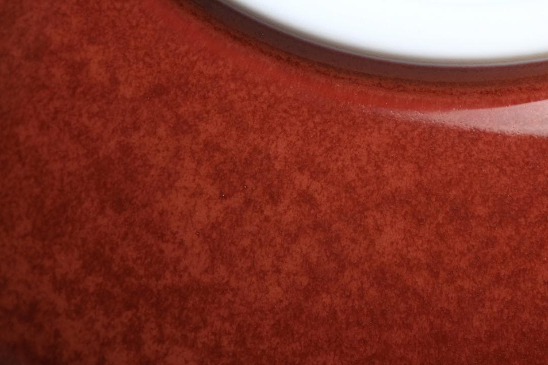 馬場真右衛門　辰砂花瓶　日展作家　有田焼　共箱　美品　茶道具【正一古美術】