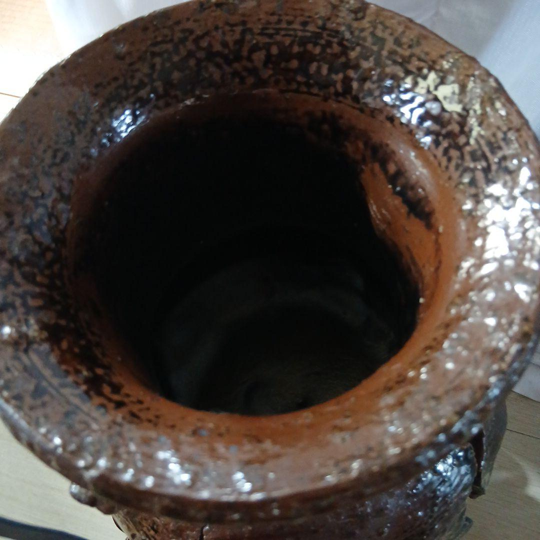 美品☆レトロ石倉焼 齋藤清祥作 石倉破袋☆