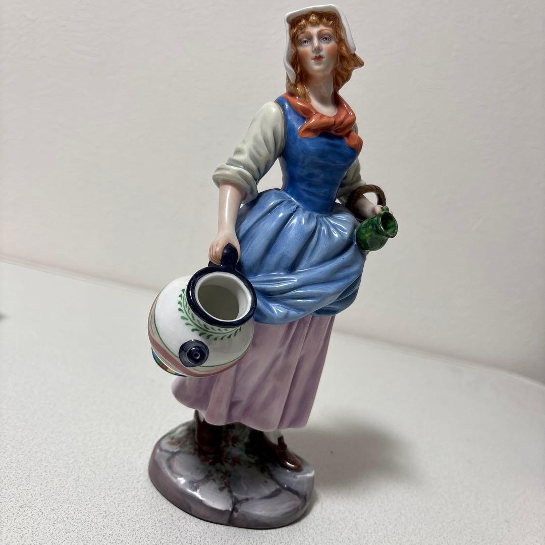 リチャードジノリ 人形 陶器製 女性 フィギュリン