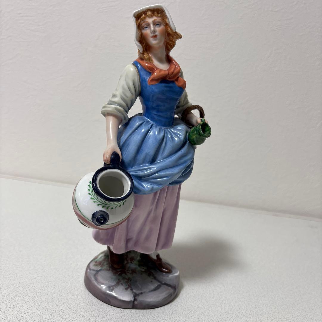 リチャードジノリ 人形 陶器製 女性 フィギュリン